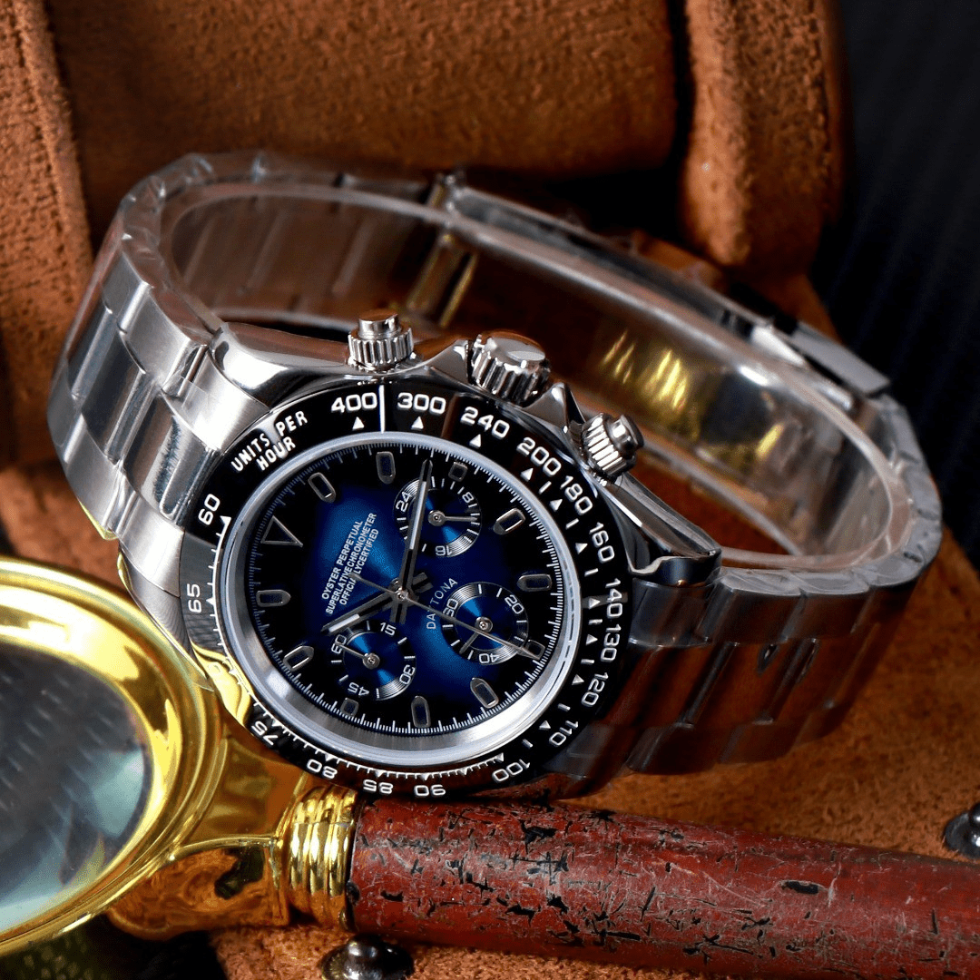 CUSTOM SEITONA CHRONOGRAPH MOD BLUE ABYSS EDITION - Monomods