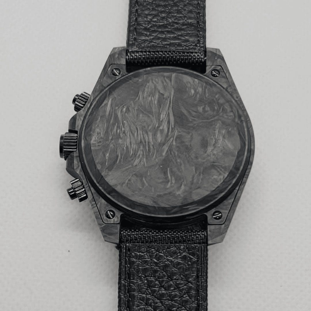 CUSTOM SEITONA CHRONOGRAPH MOD FORGED CARBON ECLIPSE EDITION - Monomods