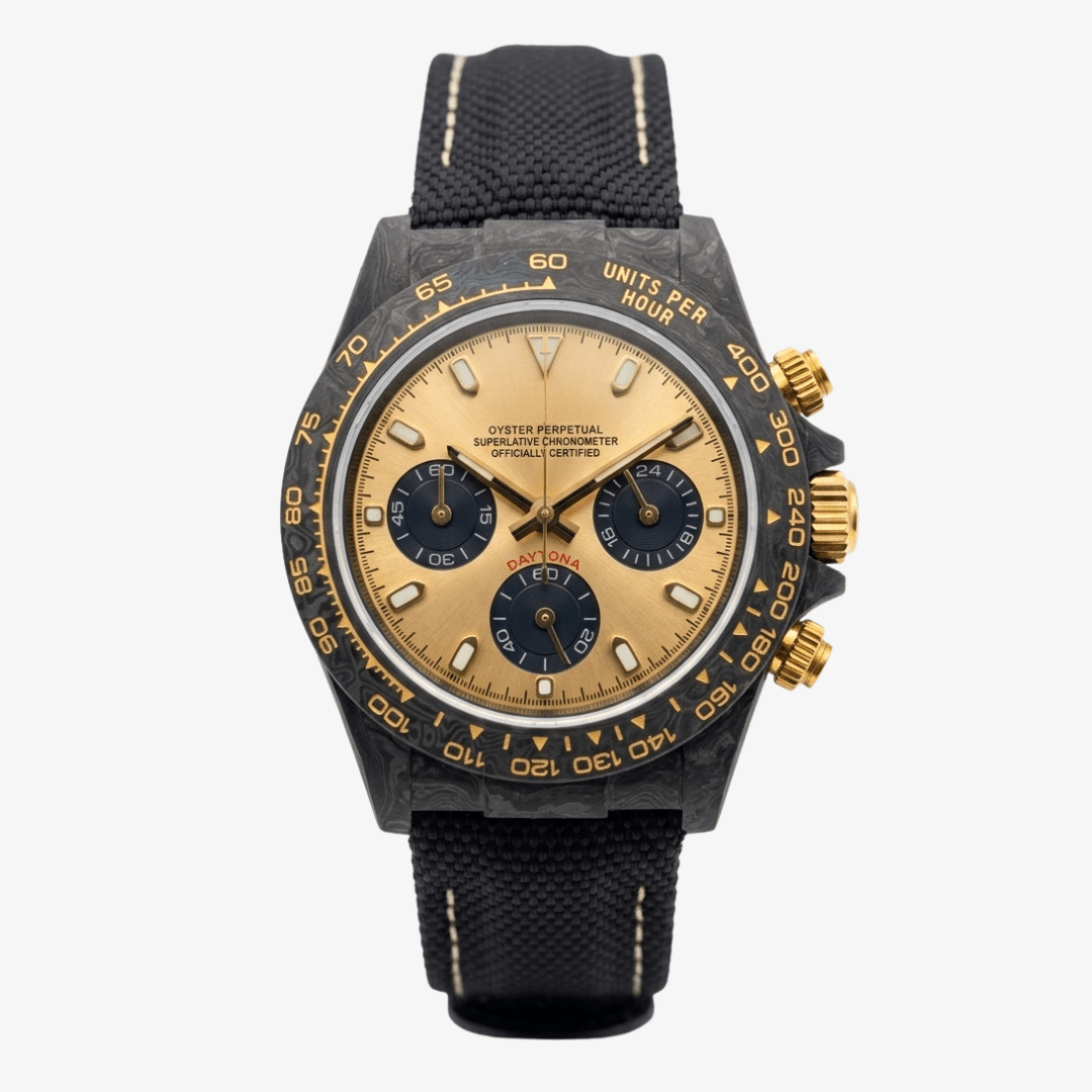 CUSTOM SEITONA CHRONOGRAPH MOD FORGED CARBON EDITION - Monomods