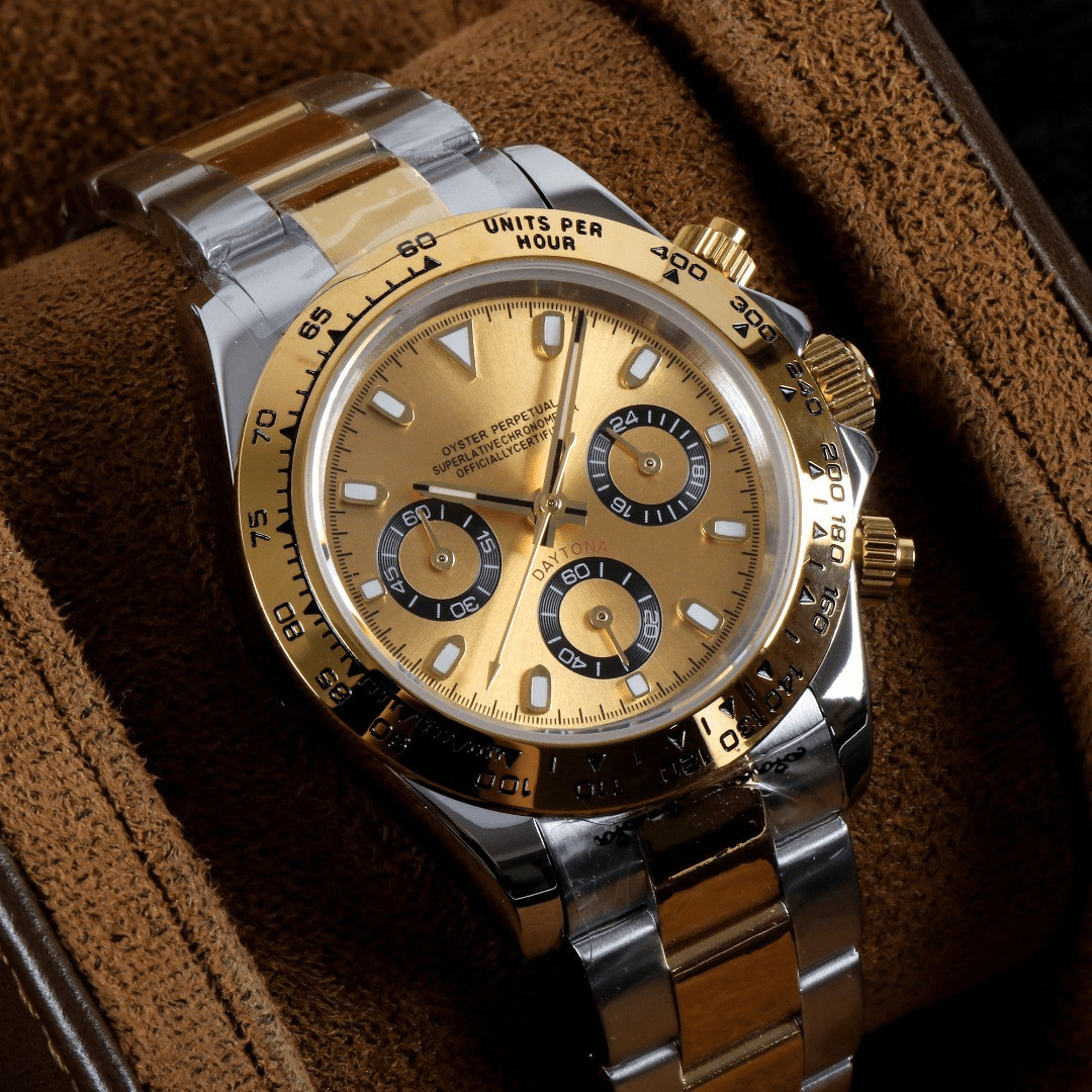 CUSTOM SEITONA CHRONOGRAPH MOD IMPERIAL GOLD EDITION - Monomods
