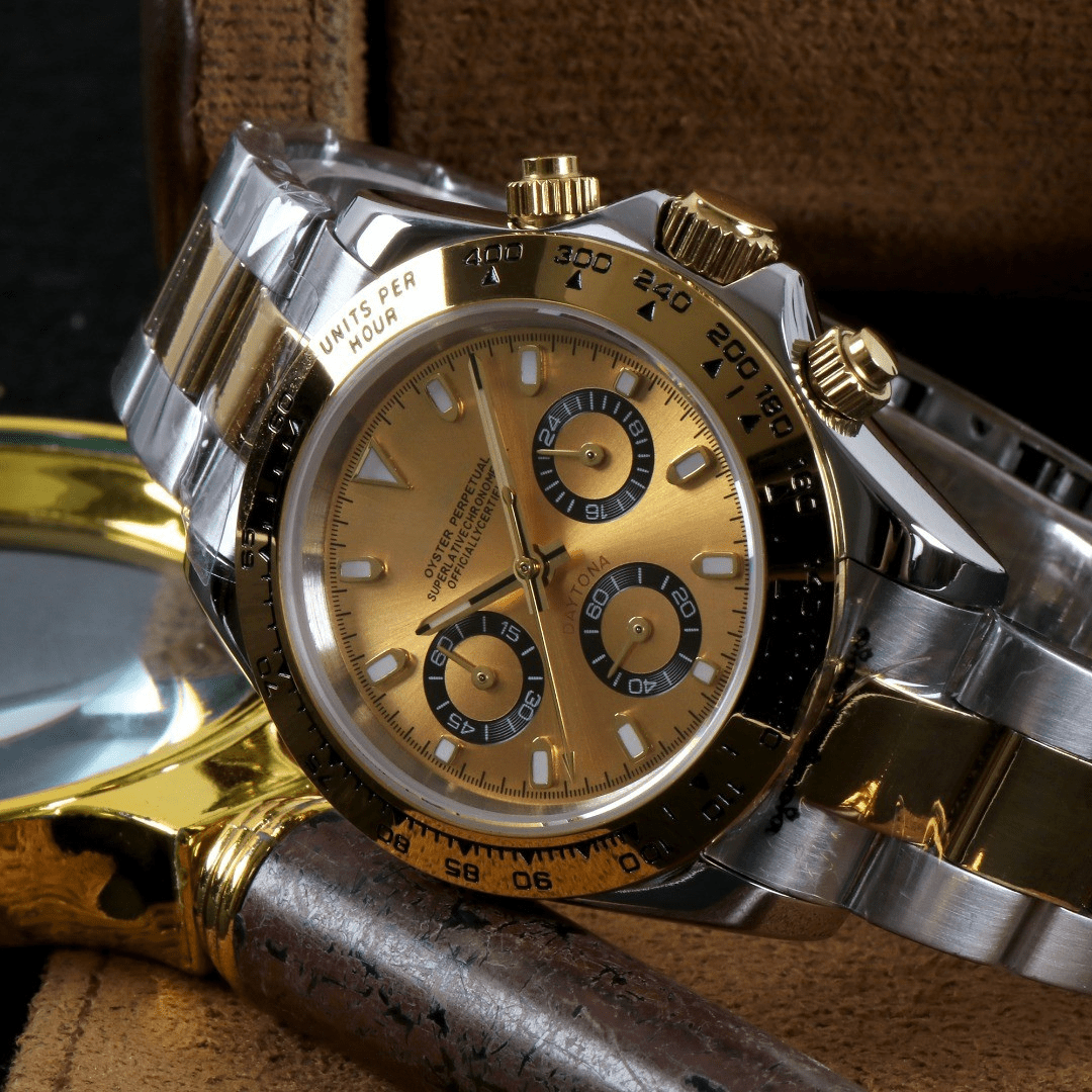 CUSTOM SEITONA CHRONOGRAPH MOD IMPERIAL GOLD EDITION - Monomods