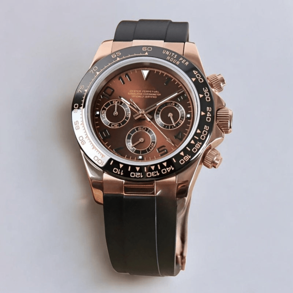 CUSTOM SEITONA CHRONOGRAPH MOD MOCHA ROSE EDITION - Monomods