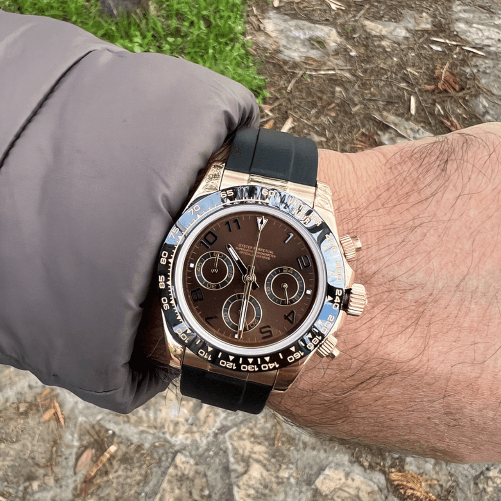 CUSTOM SEITONA CHRONOGRAPH MOD MOCHA ROSE EDITION - Monomods