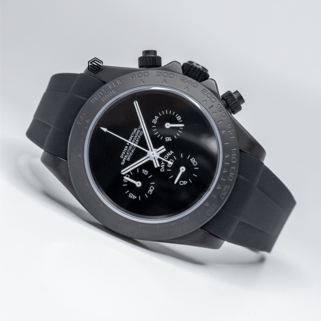 CUSTOM SEITONA CHRONOGRAPH MOD SHADOW JAGUAR EDITION - Monomods