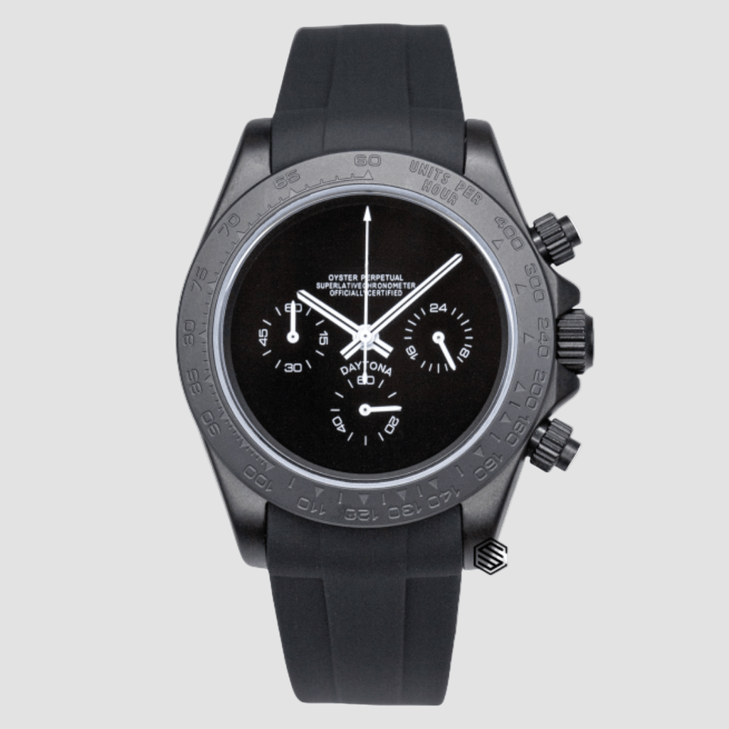 CUSTOM SEITONA CHRONOGRAPH MOD SHADOW JAGUAR EDITION - Monomods