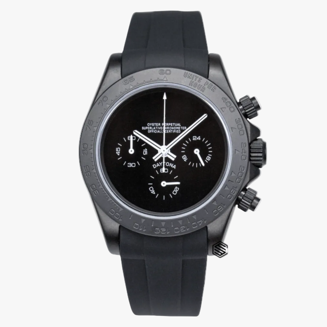 CUSTOM SEITONA CHRONOGRAPH MOD SHADOW JAGUAR EDITION - Monomods