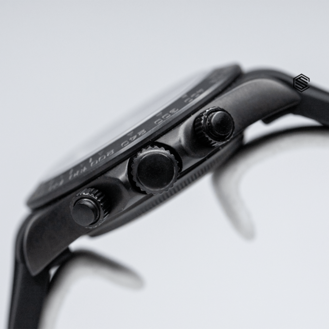 CUSTOM SEITONA CHRONOGRAPH MOD SHADOW JAGUAR EDITION - Monomods