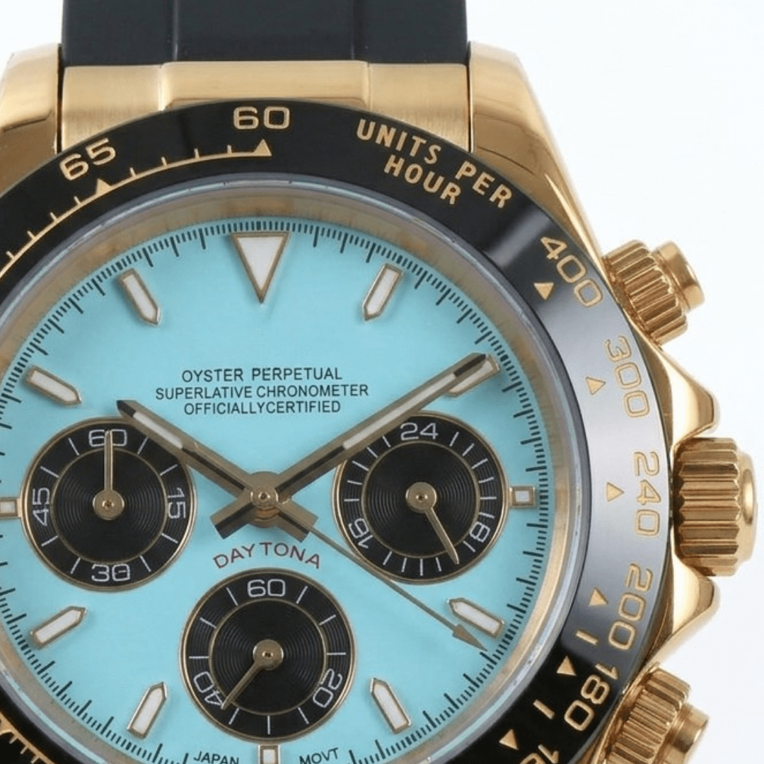 CUSTOM SEITONA CHRONOGRAPH MOD TIFFANY GOLD EDITION - Monomods