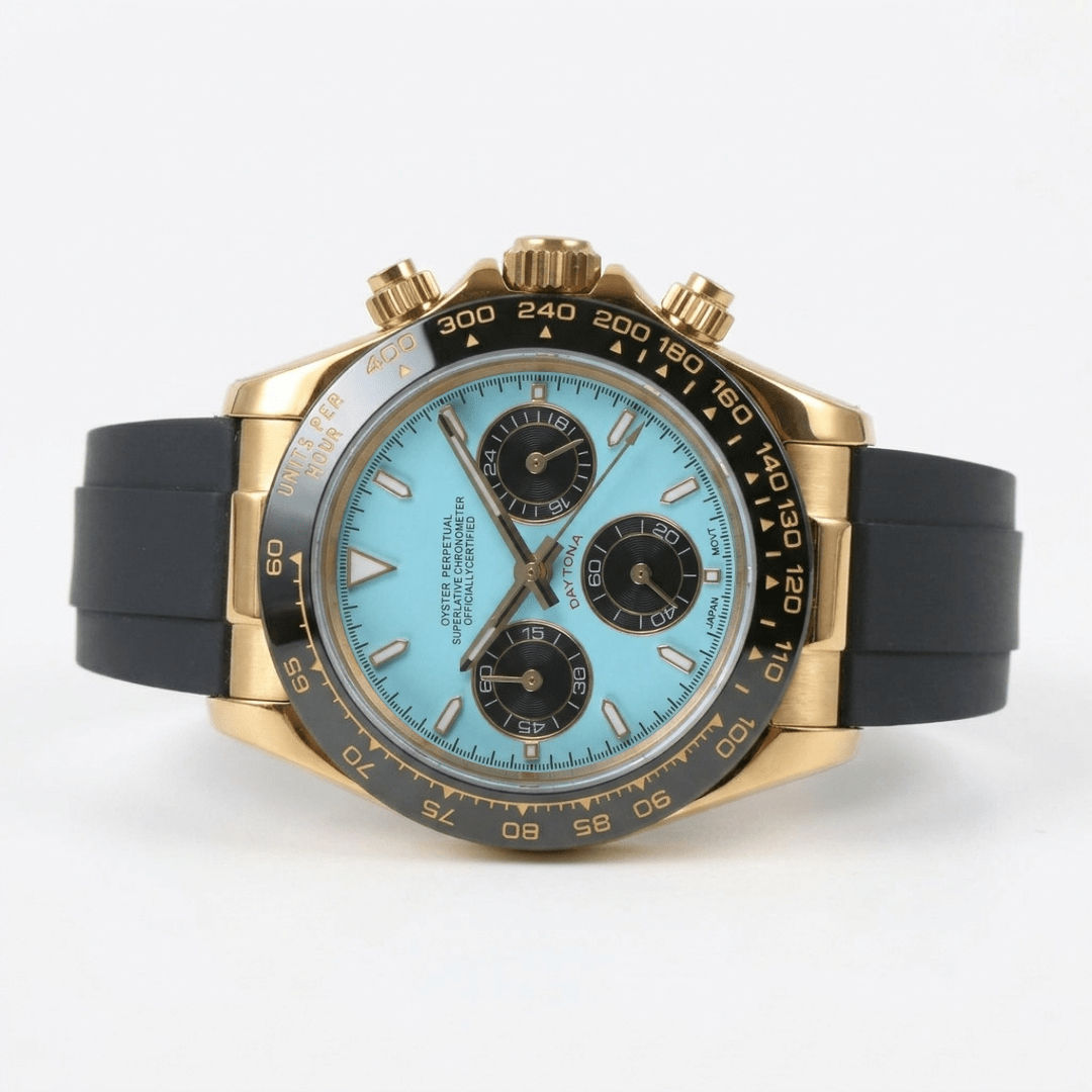 CUSTOM SEITONA CHRONOGRAPH MOD TIFFANY GOLD EDITION - Monomods