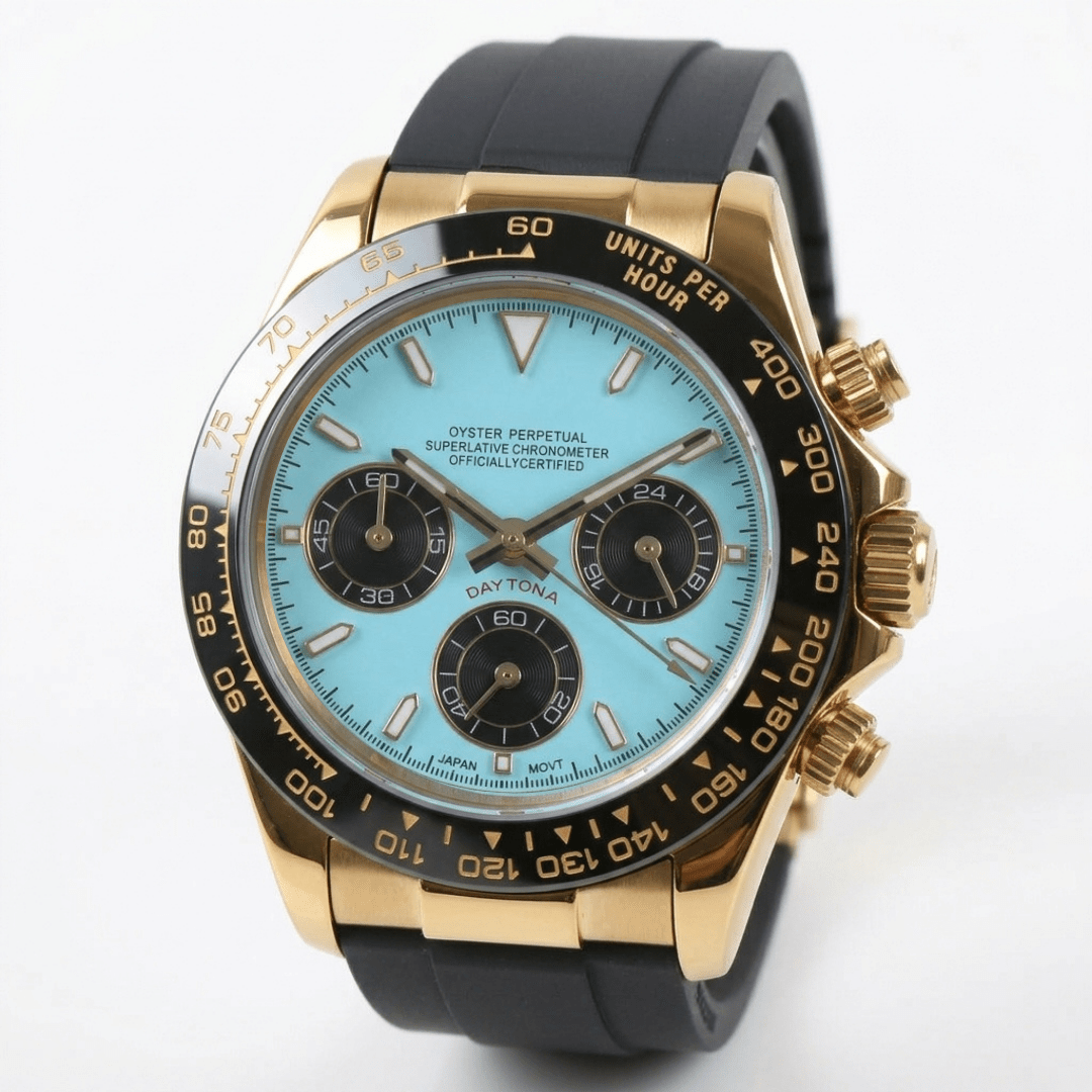 CUSTOM SEITONA CHRONOGRAPH MOD TIFFANY GOLD EDITION - Monomods