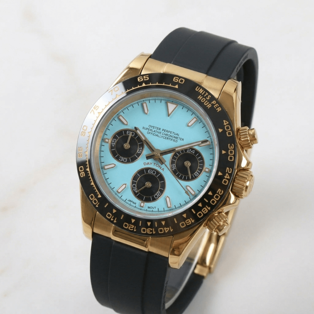 CUSTOM SEITONA CHRONOGRAPH MOD TIFFANY GOLD EDITION - Monomods