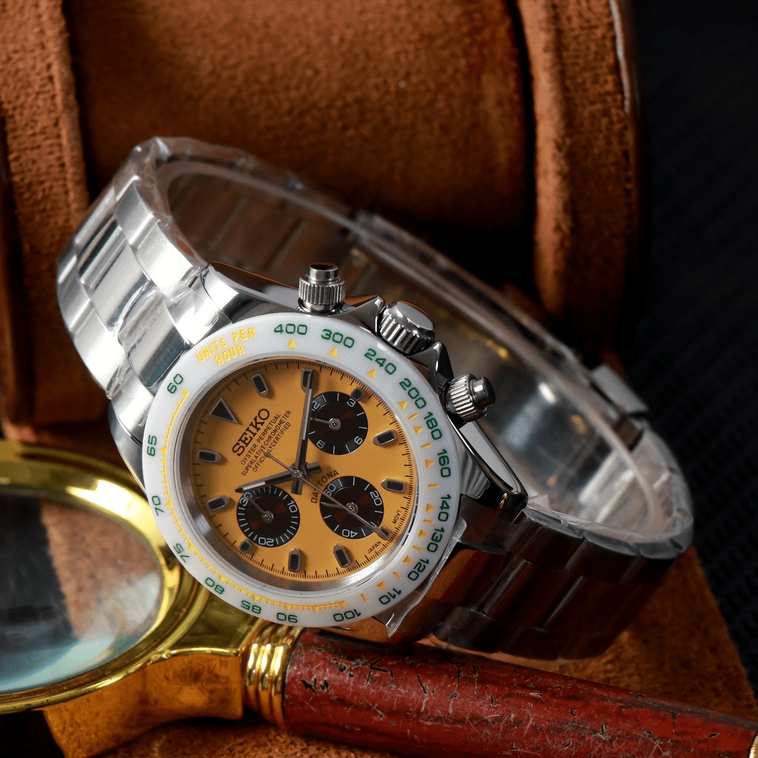 CUSTOM SEITONA CHRONOGRAPH MOD VINTAGE SAFARI EDITION - Monomods