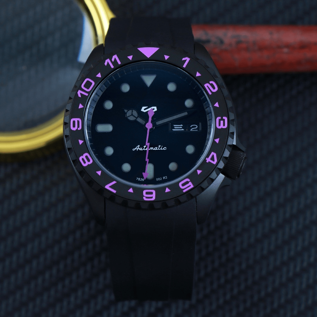 CUSTOM SKX07 SKX MOD PHANTOM PURPLE EDITION - Monomods