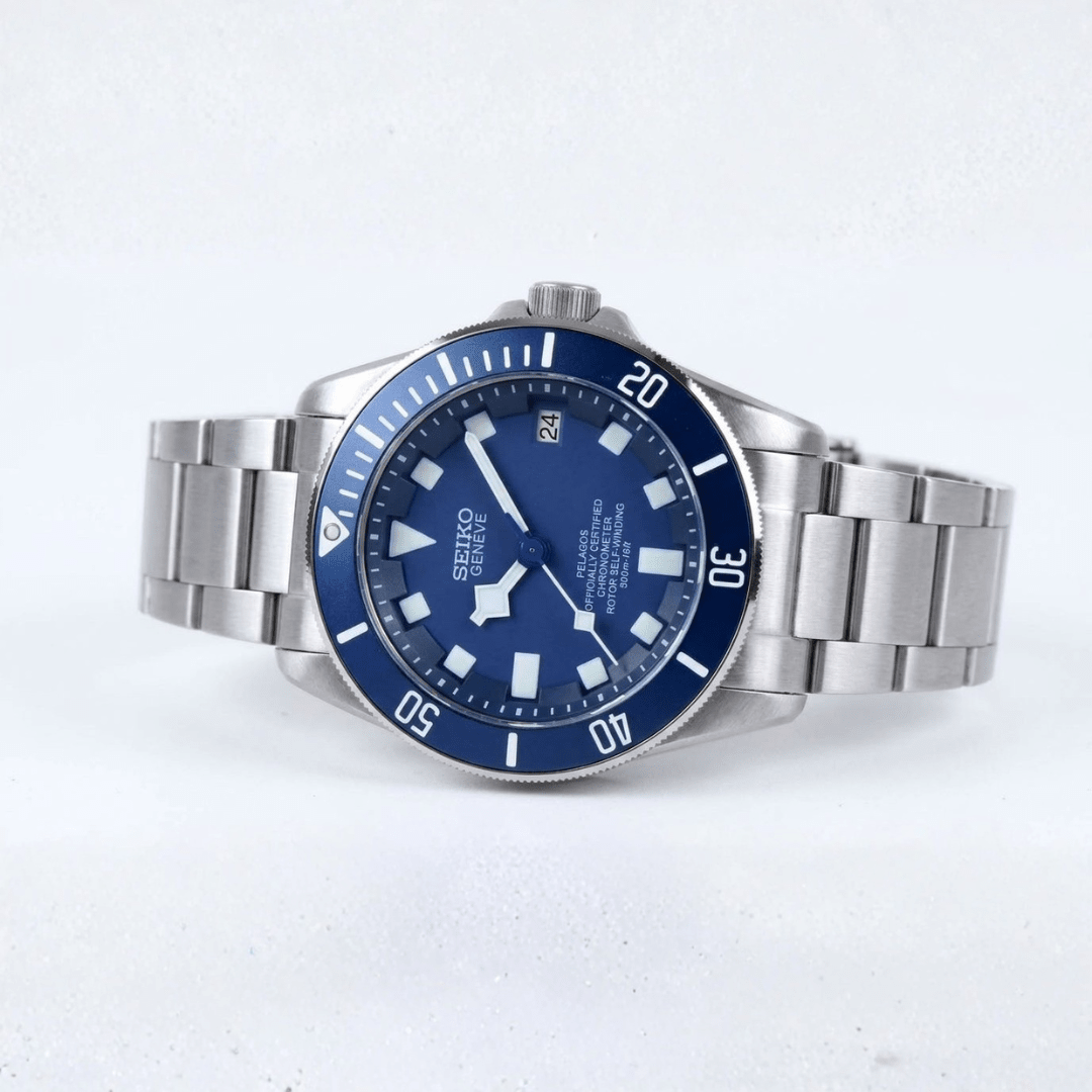CUSTOM TUDEIKO AUTOMATIC OYSTER MOD DEEP BLUE EDITION - Monomods