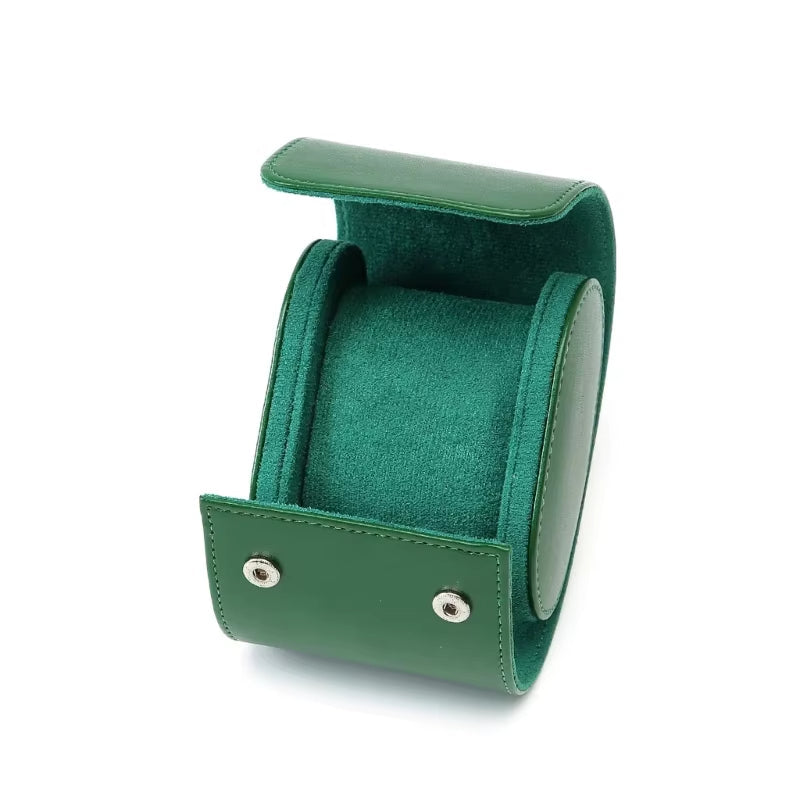 Green Multi-Slot Watch Travel Case